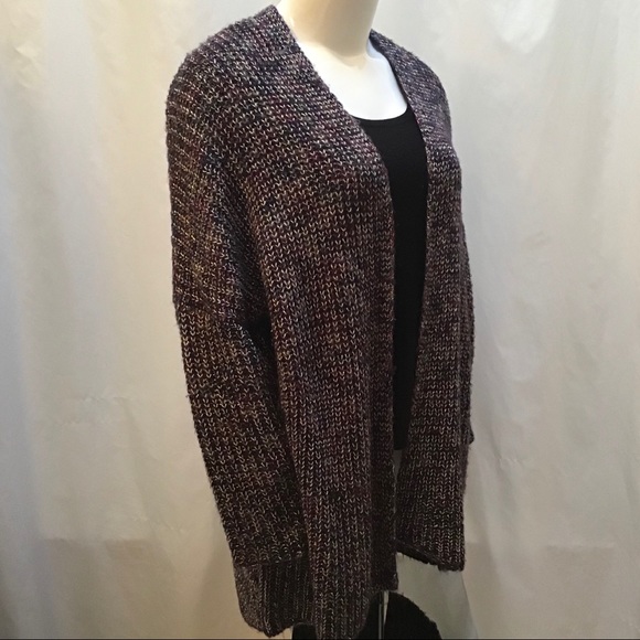 EUC/NWOT Metallic Cocoon Open Front Cardigan Overpiece - Picture 12 of 16